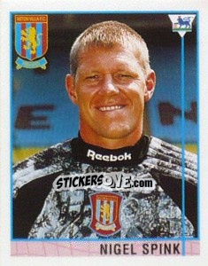 Cromo Nigel Spink - Premier League Inglese 1995-1996 - Merlin