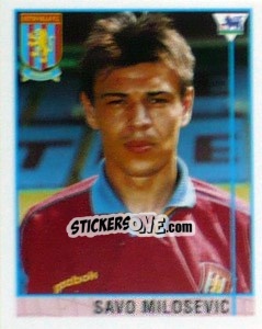 Sticker Savo Milosevic - Premier League Inglese 1995-1996 - Merlin