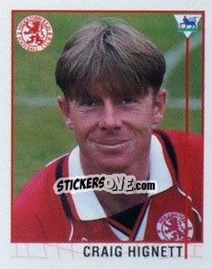 Cromo Craig Hignett - Premier League Inglese 1995-1996 - Merlin