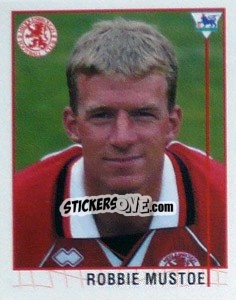 Figurina Robbie Mustoe - Premier League Inglese 1995-1996 n. 494 - Merlin