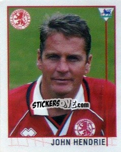 Cromo John Hendrie - Premier League Inglese 1995-1996 - Merlin