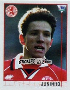 Sticker Juninho - Premier League Inglese 1995-1996 n. 500 - Merlin