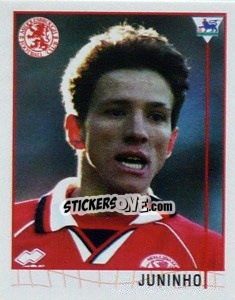 Figurina Juninho - Premier League Inglese 1995-1996 - Merlin