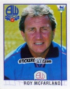 Sticker Roy McFarland (Manager) - Premier League Inglese 1995-1996 - Merlin