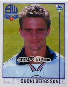 Figurina Gudni Bergsson - Premier League Inglese 1995-1996 - Merlin
