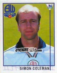 Figurina Simon Coleman - Premier League Inglese 1995-1996 n. 516 - Merlin