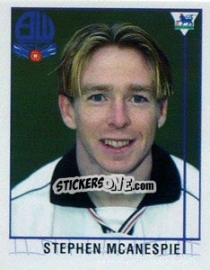 Figurina Stephen McAnespie - Premier League Inglese 1995-1996 n. 517 - Merlin