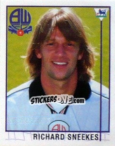 Cromo Richard Sneekes - Premier League Inglese 1995-1996 n. 519 - Merlin