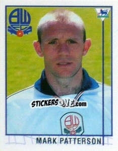 Sticker Mark Patterson - Premier League Inglese 1995-1996 - Merlin