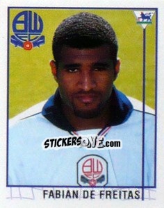 Cromo Fabian De Freitas - Premier League Inglese 1995-1996 - Merlin