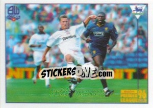 Cromo Gudni Bergsson (Superstar) - Premier League Inglese 1995-1996 - Merlin