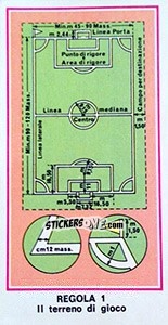 Sticker Regola 1 - Calciatori 1974-1975 - Panini