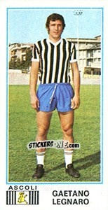 Cromo Gaetano Legnaro - Calciatori 1974-1975 - Panini