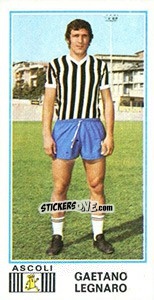 Sticker Gaetano Legnaro - Calciatori 1974-1975 n. 8 - Panini