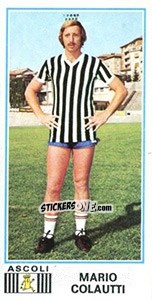 Sticker Mario Colautti - Calciatori 1974-1975 n. 9 - Panini