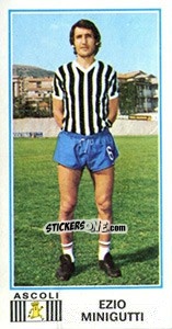 Figurina Ezio Minigutti - Calciatori 1974-1975 - Panini