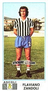 Sticker Flaviano Zandoli - Calciatori 1974-1975 n. 15 - Panini