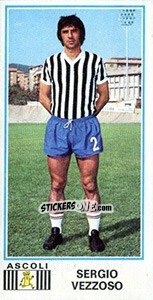 Sticker Sergio Vezzoso - Calciatori 1974-1975 n. 18 - Panini