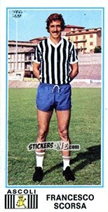 Sticker Francesco Scorsa - Calciatori 1974-1975 - Panini