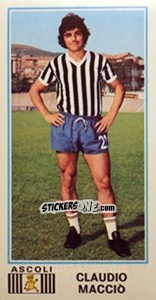 Sticker Claudio Macciò - Calciatori 1974-1975 n. 21 - Panini