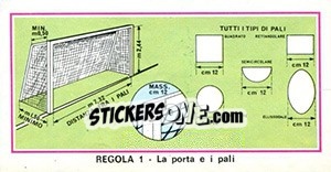 Sticker Regola 1 - Calciatori 1974-1975 n. 33 - Panini