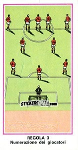 Sticker Regola 3 - Calciatori 1974-1975 n. 43 - Panini