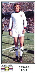 Sticker Cesare Poli - Calciatori 1974-1975 n. 65 - Panini