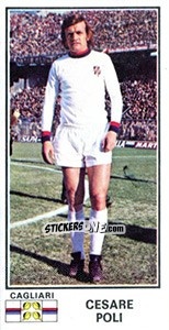 Figurina Cesare Poli - Calciatori 1974-1975 - Panini