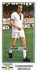 Sticker Comunardo Niccolai - Calciatori 1974-1975 n. 68 - Panini
