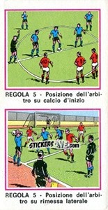 Sticker Regola 5 - Calciatori 1974-1975 n. 91 - Panini