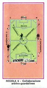 Sticker Regola 6 - Calciatori 1974-1975 n. 101 - Panini