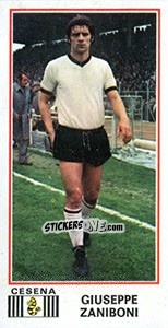 Sticker Giuseppe Zaniboni - Calciatori 1974-1975 n. 116 - Panini