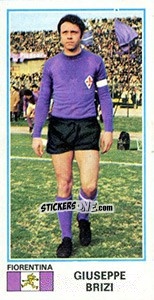 Cromo Giuseppe Brizi - Calciatori 1974-1975 - Panini