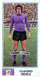 Figurina Claudio Merlo - Calciatori 1974-1975 - Panini