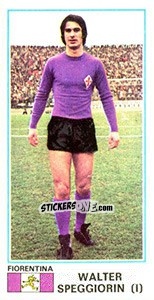 Cromo Walter Speggiorin - Calciatori 1974-1975 - Panini