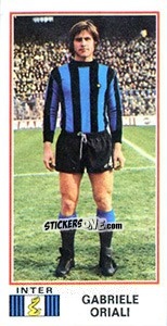 Figurina Gabriele Oriali - Calciatori 1974-1975 - Panini