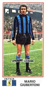 Sticker Mario Giubertoni - Calciatori 1974-1975 - Panini