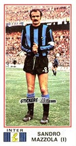 Figurina Sandro Mazzola - Calciatori 1974-1975 - Panini