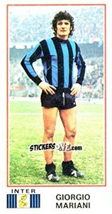 Sticker Giorgio Mariani - Calciatori 1974-1975 n. 170 - Panini