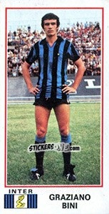 Figurina Graziano Bini - Calciatori 1974-1975 - Panini