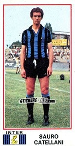 Sticker Sauro Catellani - Calciatori 1974-1975 n. 175 - Panini