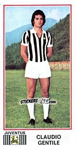 Sticker Claudio Gentile - Calciatori 1974-1975 n. 182 - Panini