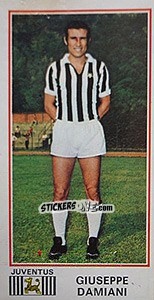 Sticker Giuseppe Damiani - Calciatori 1974-1975 n. 189 - Panini