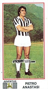 Sticker Pietro Anastasi - Calciatori 1974-1975 - Panini