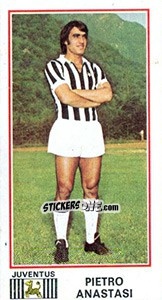 Sticker Pietro Anastasi - Calciatori 1974-1975 n. 190 - Panini