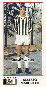 Cromo Alberto Marchetti - Calciatori 1974-1975 - Panini