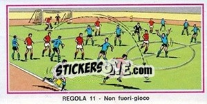 Sticker Regola 11 - Calciatori 1974-1975 n. 222 - Panini