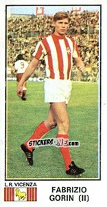 Sticker Fabrizio Gorin - Calciatori 1974-1975 n. 225 - Panini
