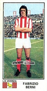 Sticker Fabrizio Berni - Calciatori 1974-1975 n. 228 - Panini