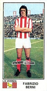 Sticker Fabrizio Berni - Calciatori 1974-1975 - Panini